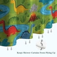 thumbnail image 6 of Dinosaurs River Volcano Green Pattern Shower Curtain 72"x84" ,Bathroom Decorative Shower Curtains Set with 12 Hooks,Modern Waterproof Washable Shower Curtain, 6 of 6