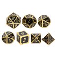 thumbnail image 1 of Juego De Dados De Tablero De Mesa, Juego De Dados Poliédricos De Aleación De Zinc De Tamaño Pequeño, Sensación Cómoda, Apariencia Exquisita Para Lugares De Entretenimiento ANGGREK Otros, 1 of 8