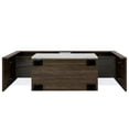 thumbnail image 5 of Sesslife TV Stand for 80 inch TV with Storage, LED Entertainment Center with 16-color RGB LED Lights, White TV Stand with 2 Drawers and 6 Open Shelves, TV Console Television Stands for Living Room, 5 of 9