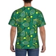 thumbnail image 3 of Vsdgher Tennis Rackets and Balls Print Men's Dry Fit Mesh Athletic Shirts Moisture Wicking Tennis T-Shirt Tops, 3 of 9