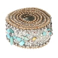 thumbnail image 2 of veasfak Homyl Gravel Diamond Ribbon Colorful Sewing Embellish Green, 2 of 8
