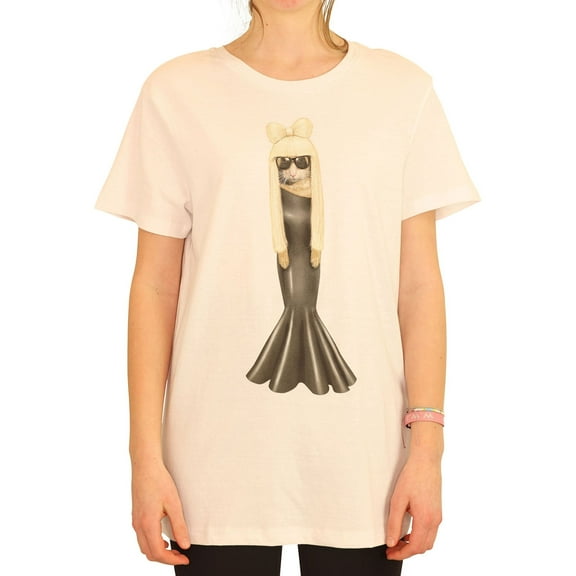 Elevenparis Mens GG Mouse Graphic T-Shirt, White, Medium