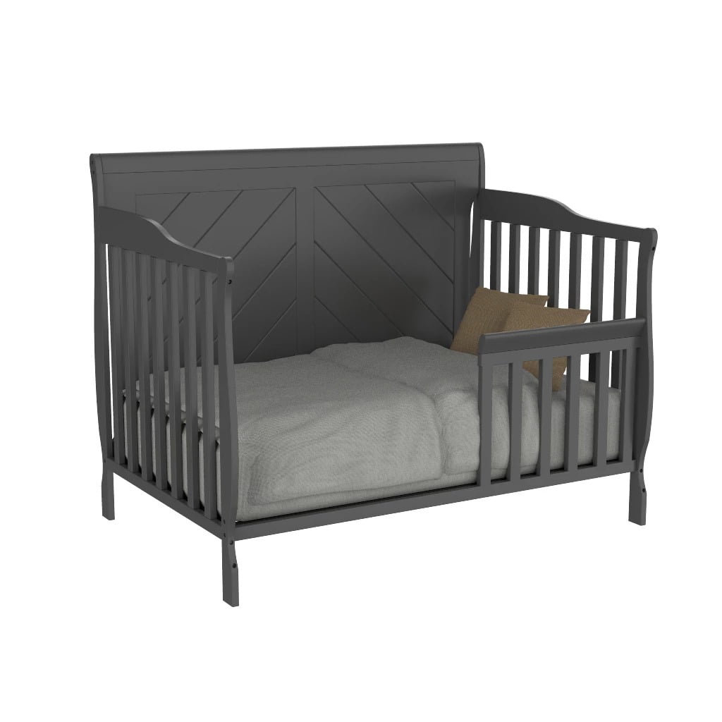dark grey crib