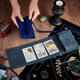 thumbnail image 3 of Juego de 2 bolsas de tarot de terciopelo, funda para guardar cartas de tarot, funda de tela y fundas para tarjetas., 3 of 9