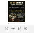 thumbnail image 4 of Gifts for Brother Blanket Gifts from Sister to Brother Birthday Gifts for Men Birthday Gifts for Brother Gifts from Sister for Brother Wolf Blanket Gift for Brother 60"x50", 4 of 6