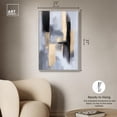 thumbnail image 5 of Onyx and Aureolin I Canvas Black and Gold Art by Art Remedy, Silver Frame, 24 x 36, 5 of 7