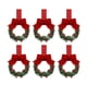 thumbnail image 1 of 6 coronas navideñas artificiales para puerta de entrada, para interior y exterior. Rojo, 1 of 9