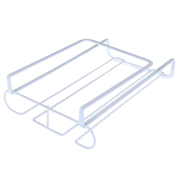 Bewildely Soporte de copa de vino de 2 filas, soporte de copas de hierro para debajo del gabinete, colgador de almacenamiento de copa de vino de Metal para Kits de equipo de elaboración de vino Bewildely HA017971-00