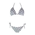 thumbnail image 5 of Hinvhai Plus size Swimsuits clearance Womens Swimming Costume Padded Swimsuit Monokini Push Up Bikini Sets Swimwear White S(S), 5 of 8