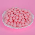 thumbnail image 3 of 100 pc Round Silicone Focal Beads Pink 15mm Hole: 2mm, 3 of 3