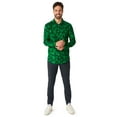 thumbnail image 2 of Mens Suitmeister Button Up St. Pats Green Shirt, 2 of 3