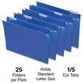thumbnail image 2 of Purple Hanging File Folders 5 Tab Letter Size Durable Coated Hangers, 2 of 5