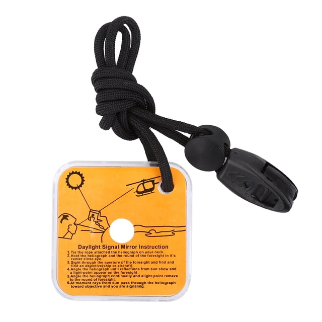 Espejo reflectante de emergencia para exteriores, multifuncional, para supervivencia y rescate