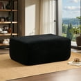 thumbnail image 2 of Ovios Oversized Ottoman Footrest for Sofa Large Corduroy Pouf Ottoman Coffee Table Rectangle Floor Bench Extra Seating for Living Room, No Assembly, Back, 2 of 8