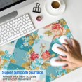 thumbnail image 4 of Long Mouse Pads for Desk,Pioneer Flower Floral Print Pattern Desk Mats on Top Of Desks, Desk Mouse Pad Extra Large with 3mm Non-Slip Base and Stitched Edge for Gaming,Office,Work,Home 31.5"x11.8", 4 of 6