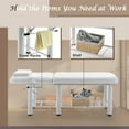 thumbnail image 5 of Thanaddo Massage Bed Stationary Professional Adjustable Massage Table Spa Bed 73" x27.5”Stationary Physical Therapy Table with Memory Foam Salon Bed w/Removable Headrest White, 5 of 8