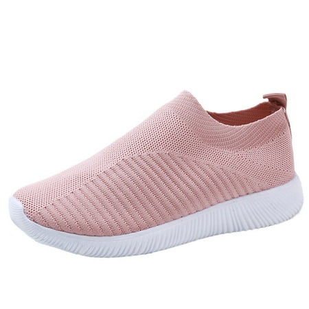 

Sneakers for Women Running Shoes Mesh Soles Outdoor Women Slip On Comfortable Sports Shoes Casual Women S Shoes Womens Sneakers Net Surface Pink 43