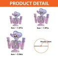 thumbnail image 5 of TiniDecor Skeleton Unicorn Nurse Badge Reel, Retractable Pink ID Holder, Funny Gift for RN, 5 of 6