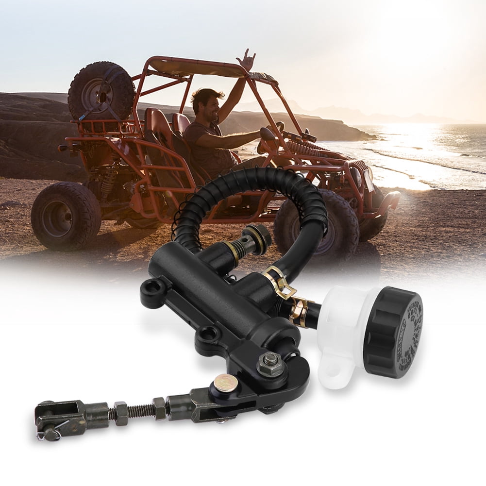 OTVIAP Folding Rear Foot Brake Hydraulic Master Cylinder Pump Reservoir