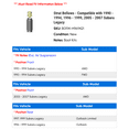 thumbnail image 2 of Strut Bellows - Compatible with 1990 - 1994, 1996 - 1999, 2005 - 2007 Subaru Legacy 1991 1992 1993 1997 1998 2006, 2 of 2