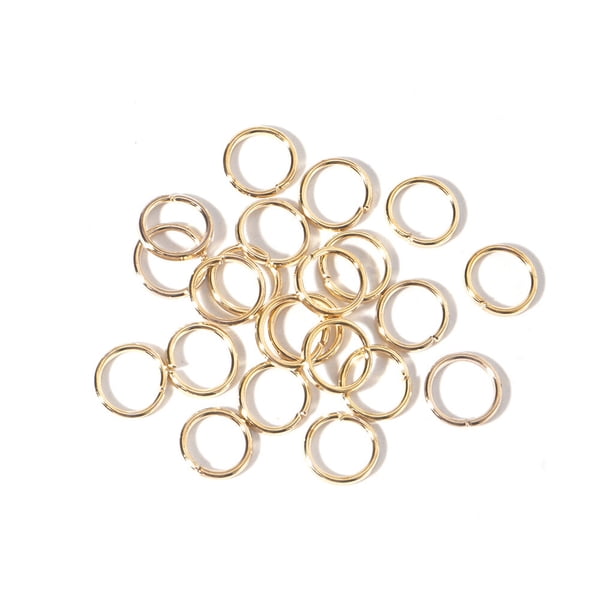 Jumpingount 200 piezas anillos tobilleras fabricación de joyas encontrar conector decorativo hecho a mano artesanía DIY accesorio para manualidades Ropa, zapatos y accesorios Miscelánea KC oro Jumpingount AP015549-02