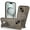 Brown, variant on Compatible for iPhone 15 Magnetic Case, Carbon Fiber Texture Case with Invisible Stand, [Support Wireless Charging] Shockproof Slim Rugged Protective Case for iPhone 15, Gray