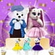 thumbnail image 2 of Disfraz de mascota de osito de peluche con forma de conejito para bodas, disfraces de fiesta de cumpleaños para niñas, disfraces de Halloween para espectáculos teatrales para adultos, 2 of 5