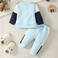 thumbnail image 6 of MEZZALL Boys Outfits Set Knitted Long Sleeve Baby Suit Color Block Autumn Boys School Parties And Everyday Adventures Holiday Toddler Clothing, 6 of 8