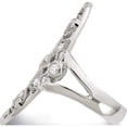 thumbnail image 4 of Sterling Silver Polished Fancy Cz Ring (Size 6) Made In Thailand qr7278-6, 4 of 5
