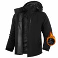 thumbnail image 6 of Men's Lightweight Waterproof Rain Jacket for Outdoor Softshell Breathable Windbreaker Rain Coat Hooded with Pockets, 6 of 7