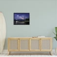 thumbnail image 2 of Stupell Galaxy Stars Over Coastal Winter Night Landscape Photography Black Framed Art Print Wall Art, 2 of 7