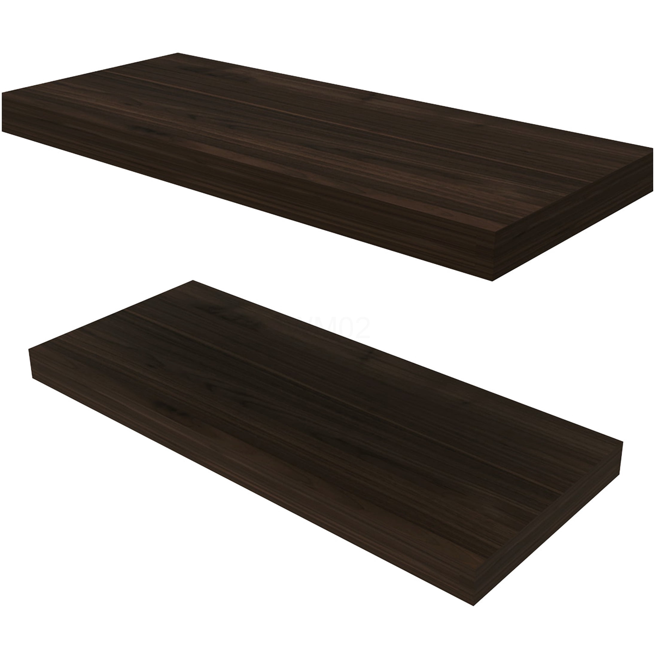 Dark Walnut Floating Shelf, 31.5 Inch Wall Mounted Shelving with Invisible Brackets for Modern Home Decor