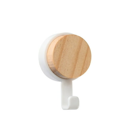

Home Decor Punch Free Key Holder Wall Mounted Modern Wood Hook Space Saving