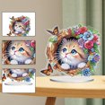thumbnail image 4 of Kits Arte Diamantes Escritorio Gatito Flores para Oficina en Casa, 4 of 9