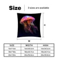 thumbnail image 5 of Jellyfish Velvet Throw Pillows Set of 2 - Decorative Pillows with Unique Patterns for Sofa Couch Bed - Pillow Covers - Available in 16x16, 18x18, 20x20 Inches, 5 of 6