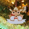 thumbnail image 4 of Árbol De Navidad Personalizado De La Familia De Renos, Alce, Santa, Familia, Ciervo, Vacaciones, Decoración De Invierno, Regalo Tradicional Noticed HA043603-04, 4 of 6