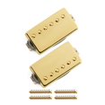thumbnail image 1 of FLEOR Alnico5 Guitar Humbucker Pickup Set Golden Bridge & Neck Pickups Compatible with LP style Guitar Part, 1 of 5