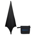 thumbnail image 2 of (2) Rockville RSC7B Black Tripod PA Speaker Stand Scrims Cloth 360 Degree Cover, 2 of 6