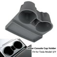 thumbnail image 3 of For Tesla Model 3/Y Upgrade Cup Holder 2in1 Glasses Case For Tesla Model 3/Y Center Console Accessories Slot Slip Limit Clip, 3 of 4