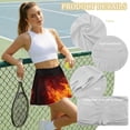thumbnail image 6 of Xoenoiee Fire Flame Print Women's Golf Skirts Skorts High Waisted Tennis Skirt Pleated Athletic Skorts Workout Casual Skorts with Short for Woman, XL, 6 of 6