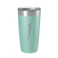 thumbnail image 1 of Long Lake Map Tumbler Travel Mug Insulated Laser Engraved Coffee Cup Minnesota 20 oz Teal, 1 of 1