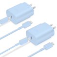 thumbnail image 1 of Cargador GUUSMART 25W PD Tipo C de carga rápida, 2 unidades con cable de 1,8 m, 1 of 7