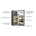 thumbnail image 6 of Galanz 6.5 Cu ft One Door Refrigerator, with Water Dispenser, Stainless Steel Look, Estar, New, 6 of 13