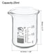 thumbnail image 2 of Uxcell vaso de precipitados de vidrio de baja forma de 25 ml, tazas de medición graduadas de borosilicato 3.3, 2 of 5