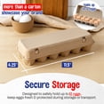 thumbnail image 2 of MT Products Brown Egg Cartons 12 Count Egg Container - Perfect for Chicken Farm (Pack of 20) - Made in USA, 2 of 7