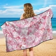 thumbnail image 6 of XYZCANDO Pink Floral Bloom Car Seat Cover Towel, Easy Installation Seats Protectors Non-Slip Washable for SUVs Truck, 6 of 11