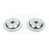 Power Stop EBR675XPR Evolution Drilled & Slotted Rotors -Rear