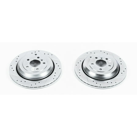 Power Stop EBR675XPR Evolution Drilled & Slotted Rotors -Rear