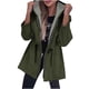 thumbnail image 2 of Chaquetas y abrigos casuales con capucha de manga larga para mujer, cárdigan con botones y solapa de color liso, chaqueta de manga larga, abrigo para mujer, 2 of 7