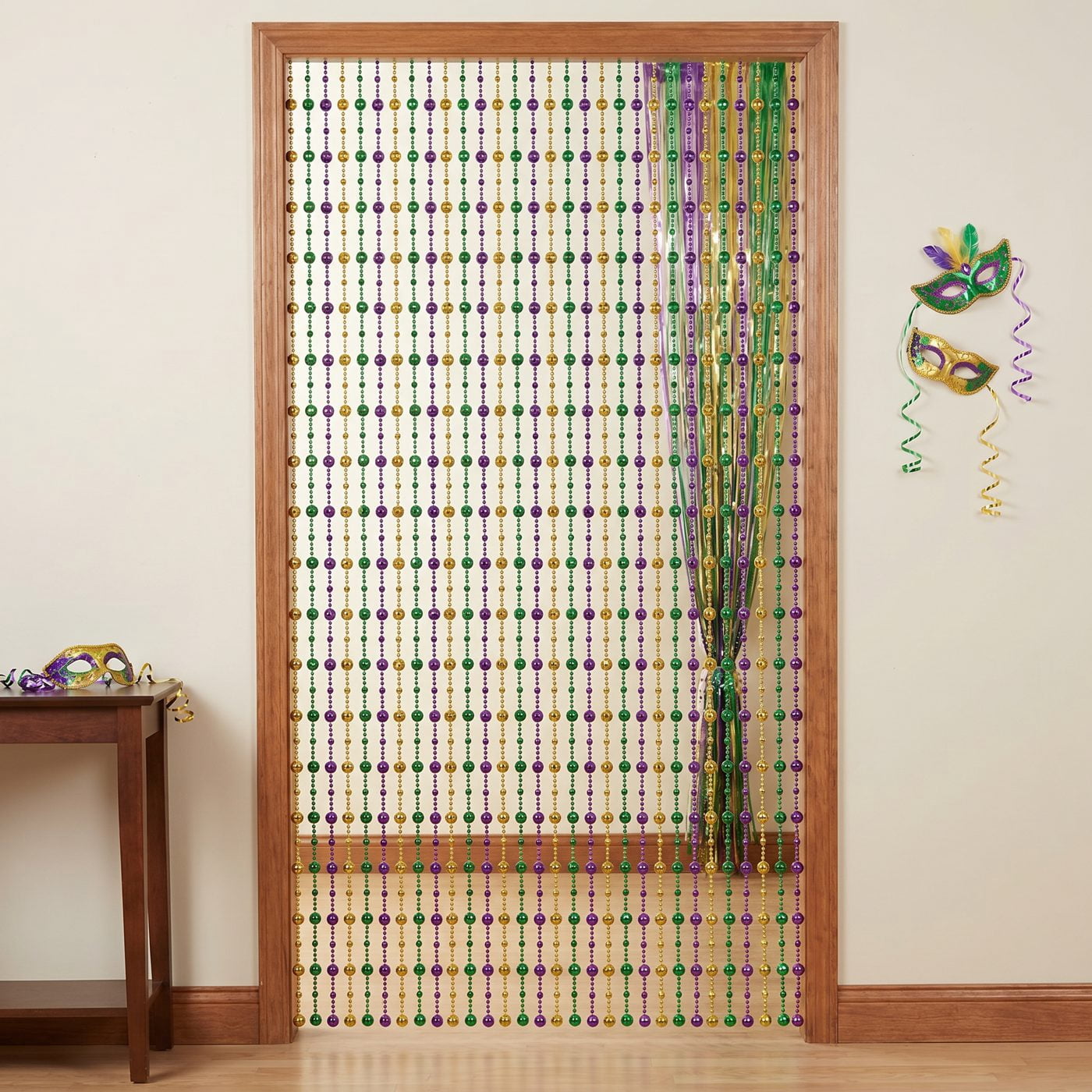 Mardi Gras Disco Ball Bead Curtain Decoration